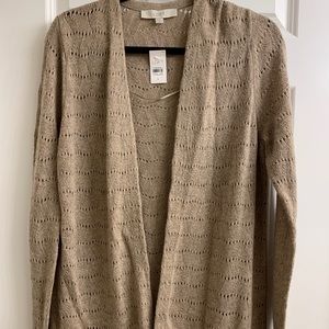 Loft Open Cardigan Taupe